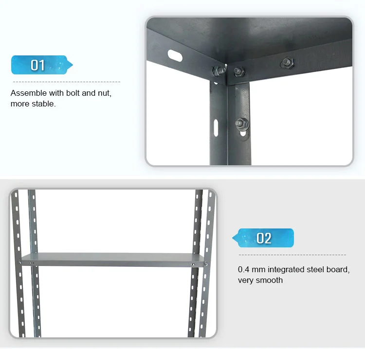 Light Weight Slotted Iron Interlocking Office Pigeon Hole Galvanized Steel Sheet Storage Shelving