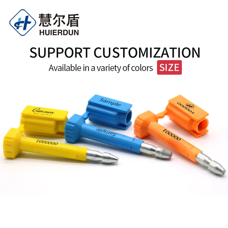 HED-BS108 tamper proof coated high security spin barrier anti-theft bolt seal for truck lock