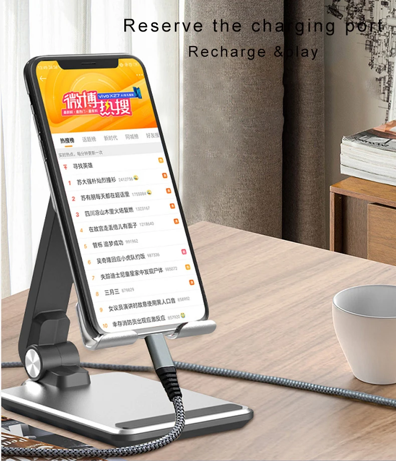 Charging Stand 2 In 1 Stable Silicone Mobile Phone Adjust Stand for Watch