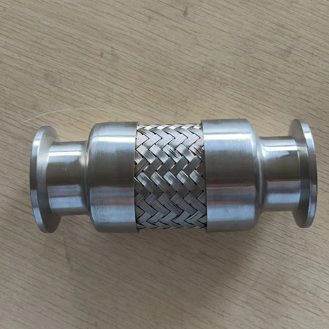 MEINUOX Pipe Fitting Vacuum Braided Wire Mesh BELLOW Stainless Steel Pipe Flange