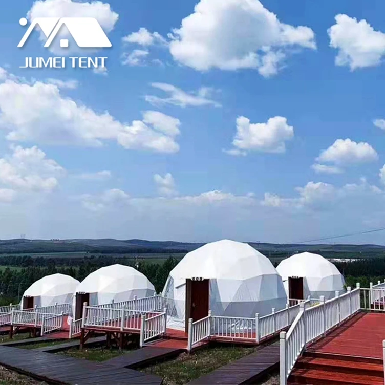 Waterproof Aluminum Alloy Geodesic Tent Dome Tent Geodesic Glass Camping Outdoor Soundproof Dome Tent