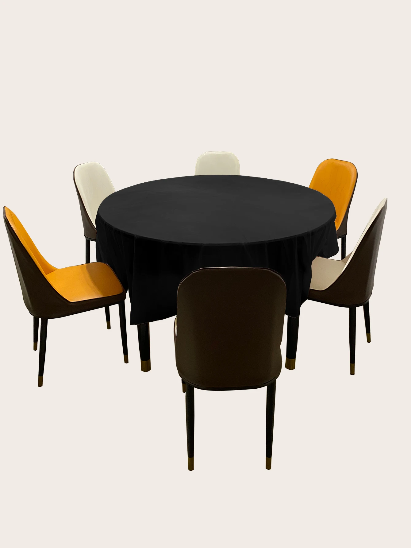 Experienced Manufacturer 84inch Round Birthday Party Disposable Tablecloth PEVA Plastic table cover