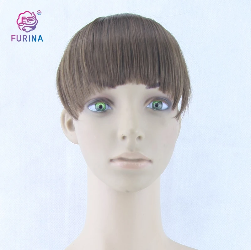 Furina Fashion wig with bangs hair topper with bangs agulha de acupuntura dong bang