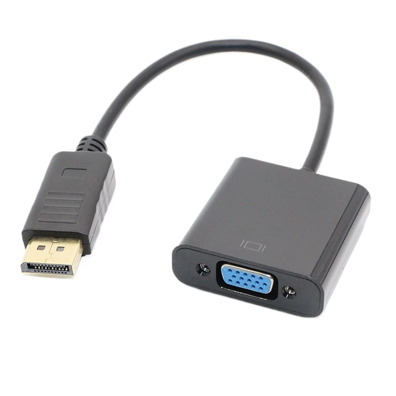 Displayport to VGA big DP to VGA adapter cable DP to VGA cable DLLE DP adapter cable