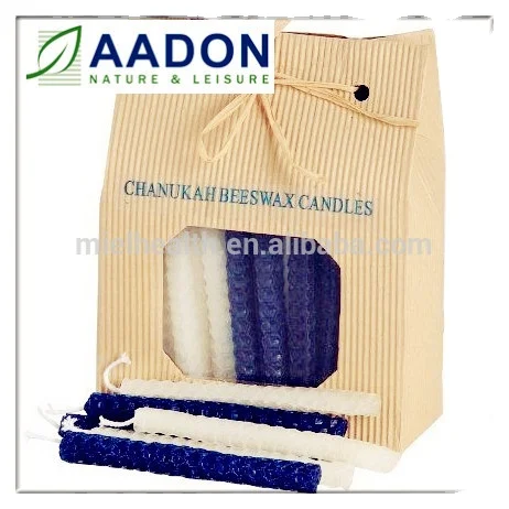 
HANUKKAH Beeswax Candles,Chanukah Beeswax candle, Jewish Candle 