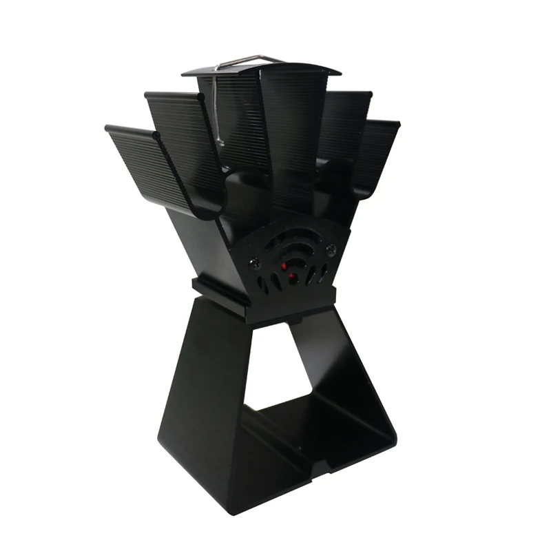 Heat Powered Stove Fan 4Blades Wood Stove Fan,Silent Heat Powered Fireplace Fan,No Electricity Required,for Gas/Pellet/Wood L