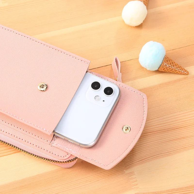 2022 Hot Sale New Large Capacity Double Layer Card Holder Passport Holder Wallet Multifunctional Ladies Messenger Shoulder Bag