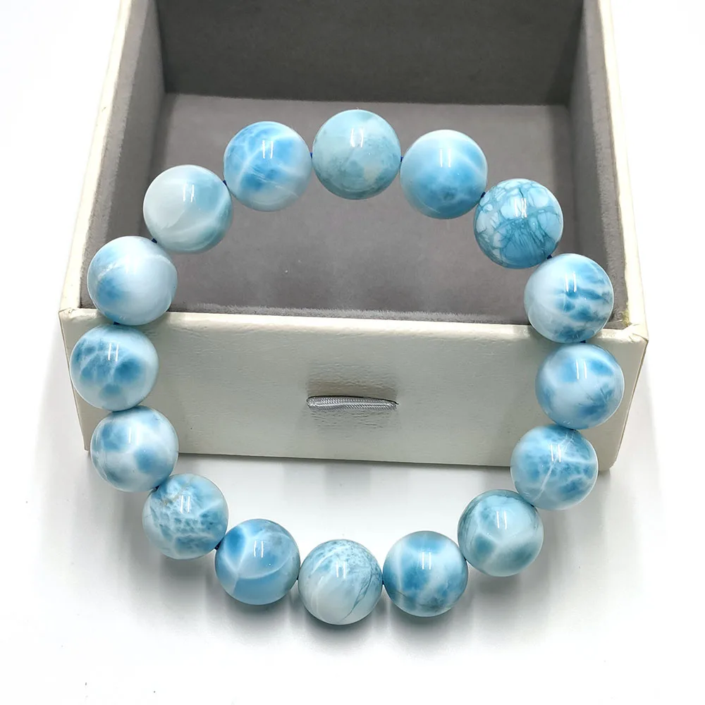 Selling natural larimar bracelet high quality larimar crystal bracelet for decoration fine jewelry bracelets