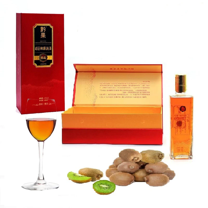 Kiwi fruit wine brewed at 13 degrees, 660 ml/bottle, no additives and preservatives juice plus drinks