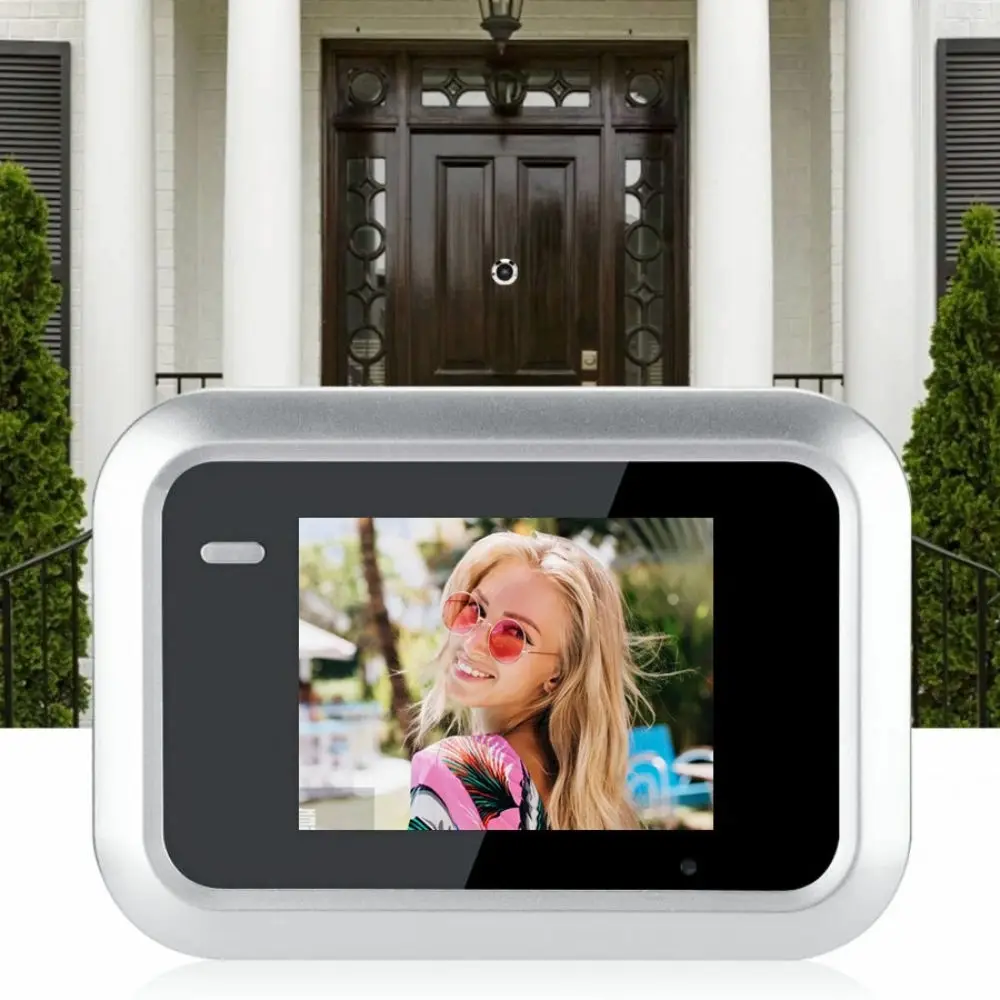 2.4 Inch LCD Display Peephole Camera Doorbell wireless video intercom with door panel chime security camera system