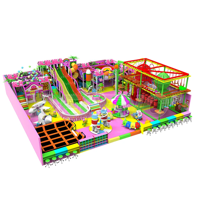 Customized naughty castle children play area kids soft play trampoline indoor amusement playsets children playground equipment