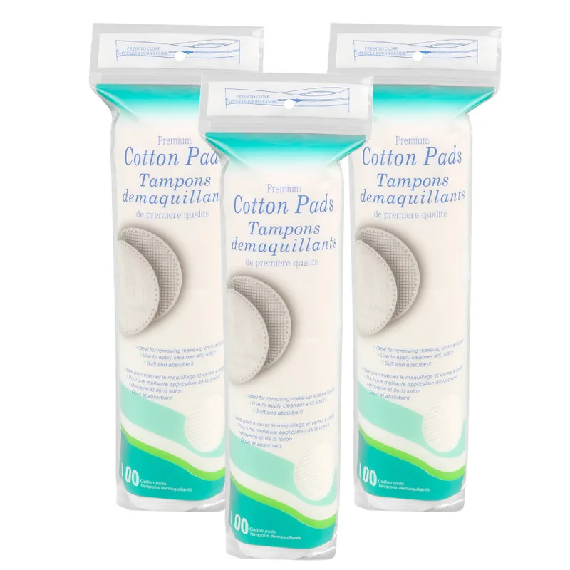 Wholesale Disposable Cotton round Makeup Removal Sponge Pads for Effective Skincare