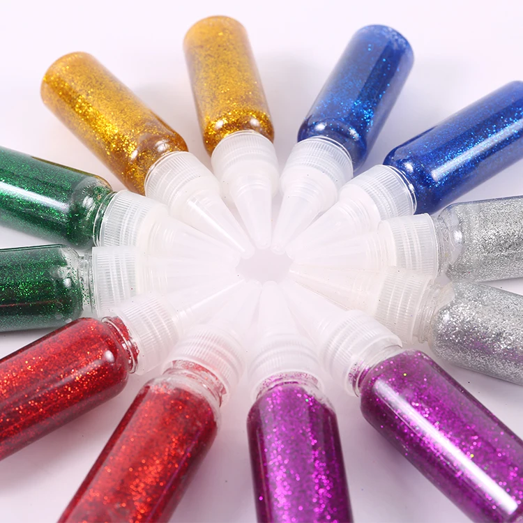 Top Selling Sparkling DIY Glitter Glue Non-toxic Bottled Glitter Glue For Kids Painting Crafts