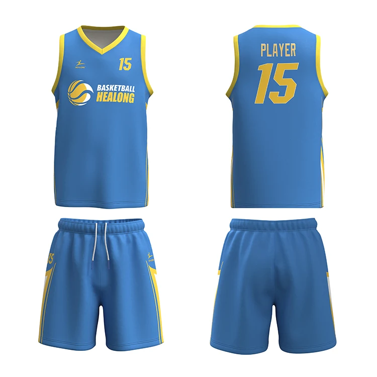 Latest Design Sublimated Printing Wholesale Basketball Jersey Customized Youth Reversible Basketball Uniforms