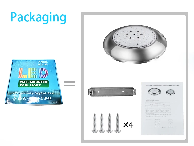 Refined IP68 12V led surface mounted Underwater Lights 6W 10W 15W LED Swimming Pool Light lampe piscine luz da piscina