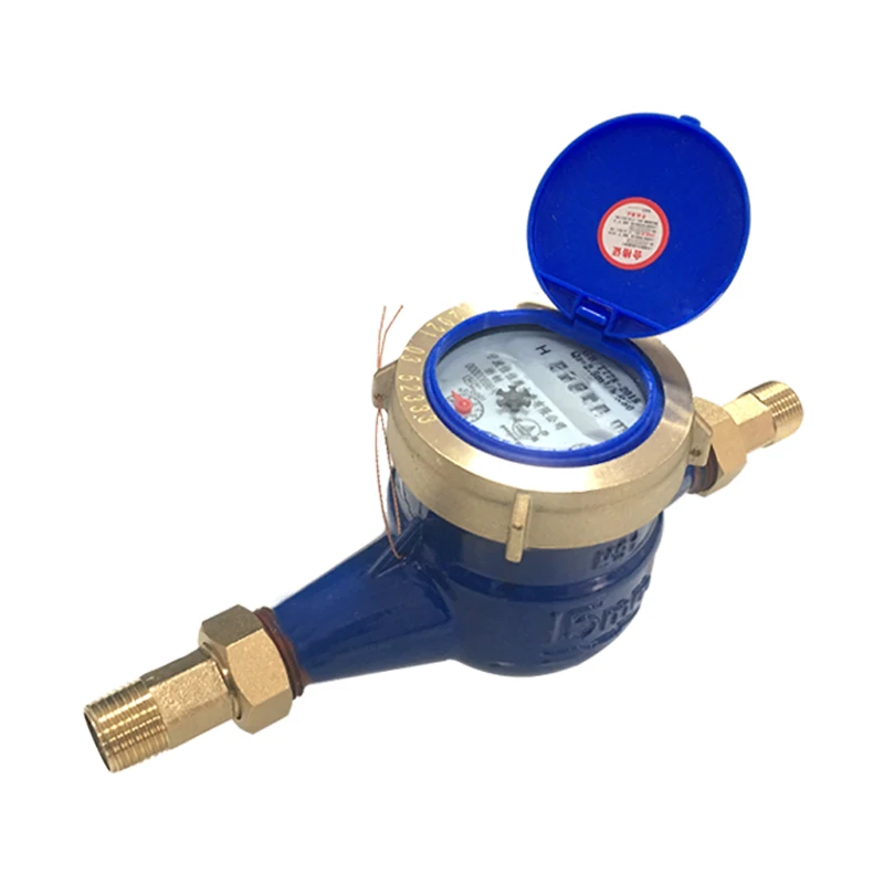 China multi-nozzle rotor type digital display mechanical horizontal water meter engineering special flowmeter 15mm 20mm