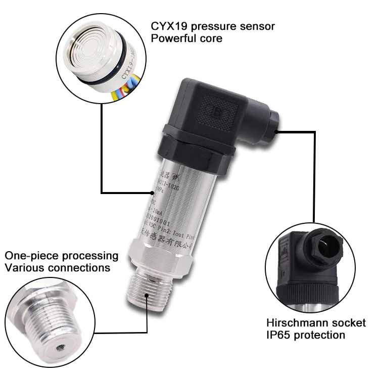 Huatian CYB4212 Oil Fuel 4-20ma Optional Stainless Steel Pressure Transmitter