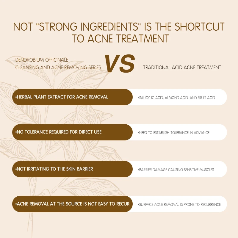 Private Label Natural vegan Acne Treatment Organic 6PCS Skincare Kit antiphlogosis antiallergic Aging Anti Acne Skin Care Set