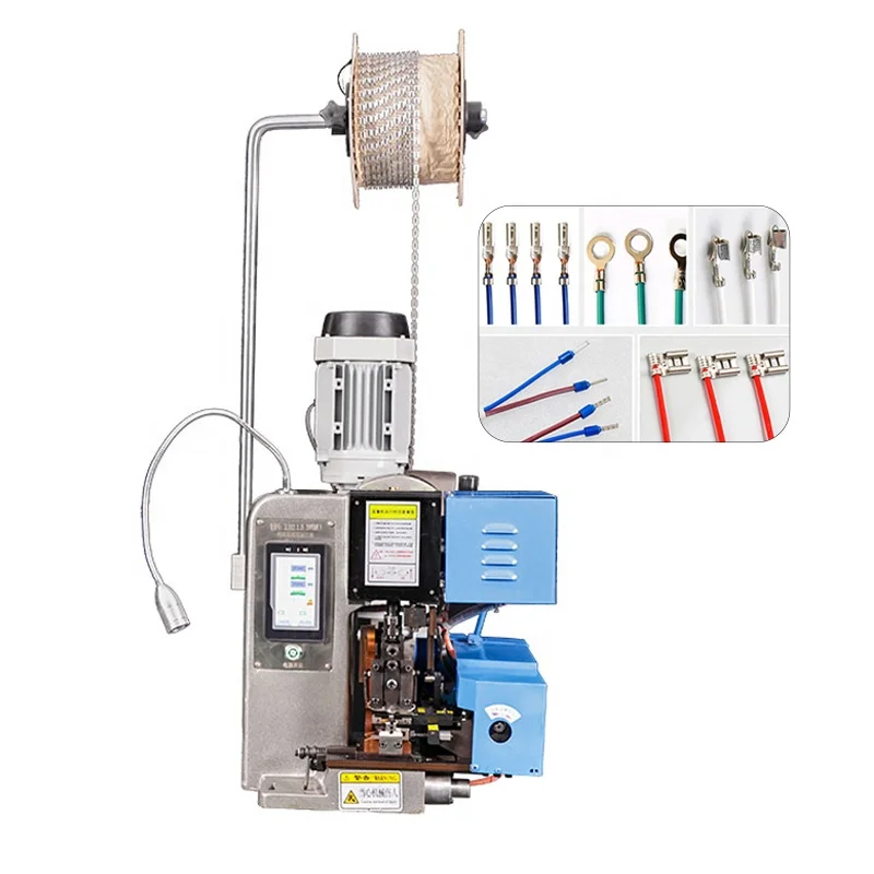 Door to Door Service, Super Mute Semi Automatic Electrical Wire Stripping Terminal Crimping Machine for Cables Various
