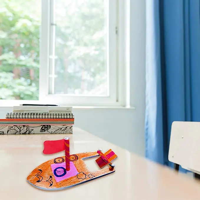 Wholesale 10 Pcs DIY Toy Wood Boat Craft Kits