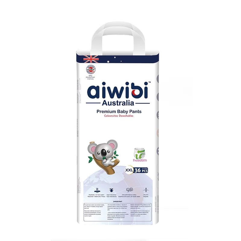 Aiwibi Japan Sandia Fluff Pulp ultra thin Baby Diapers/Nappies Wholesale Baby Reusable Diapers Panty A Grade