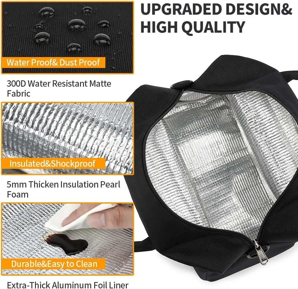 Wholesale High Quality Eco Reusable Thermal Cooler Bag Portable Insulated Lunch Insulated Reusable Shopping Bag With Zipper