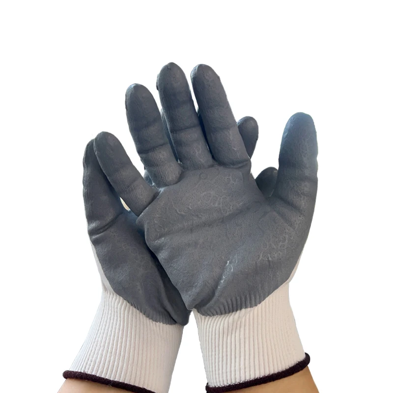 Ansell Wear Resistant, Anti Slip, Breathable Foam Nitrile Coating Immersion Palm Tear Resistant Protective Gloves
