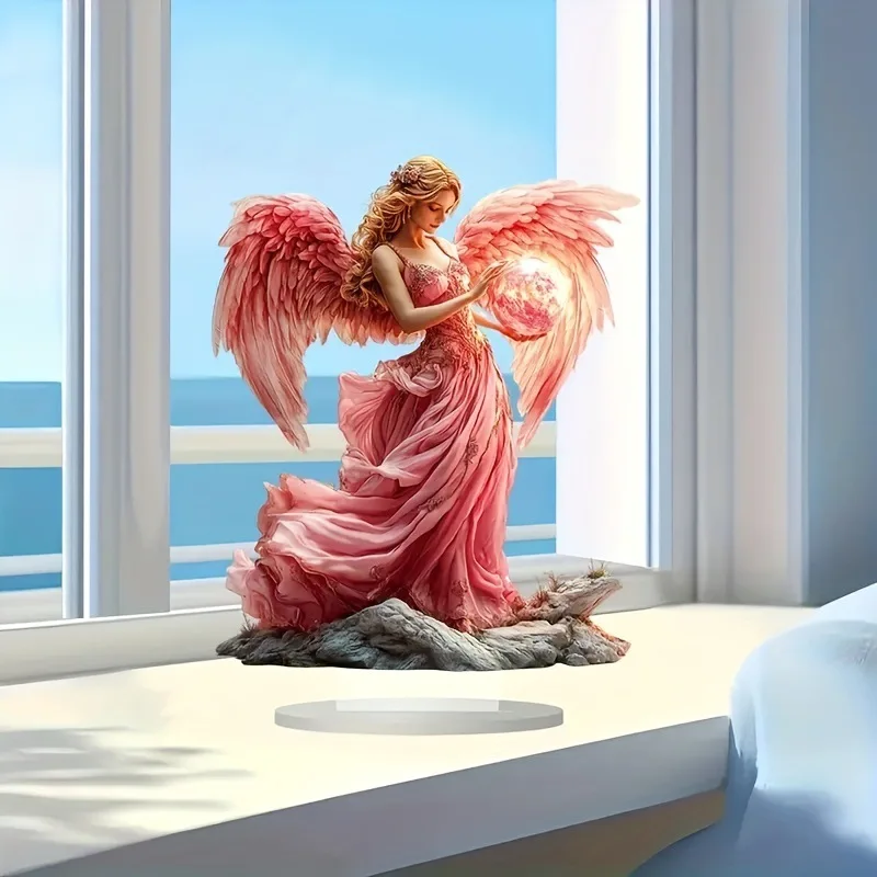 Wowei Exquisite Bohemian Angel Magic Ball Acrylic Study Room Living Room Waterproof Wear-resistant Desktop Ornaments