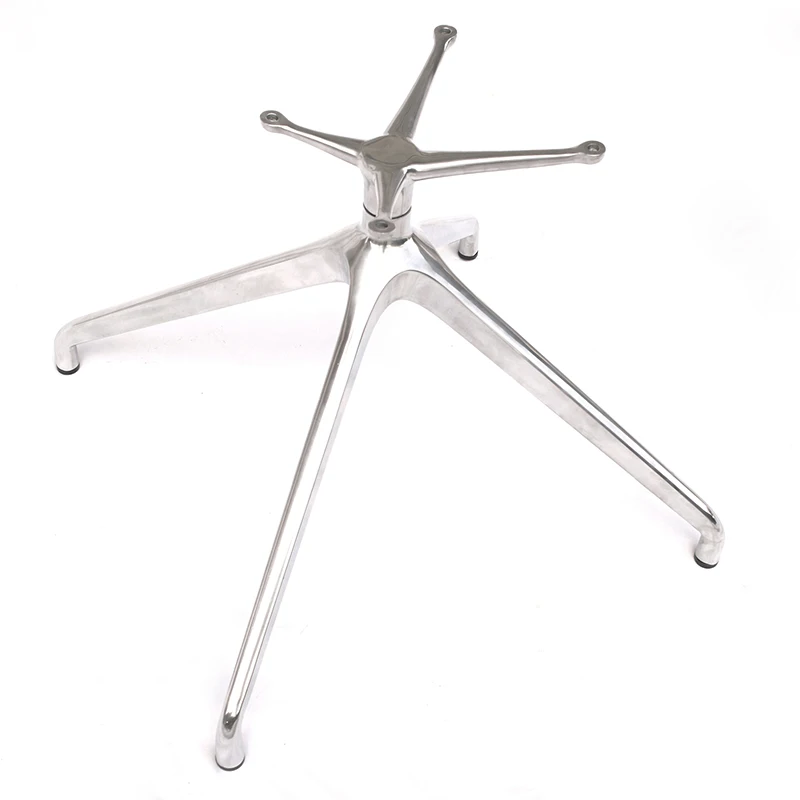 Manufacturer Wholesale Aluminum alloy four star polished chair legs base for sales
