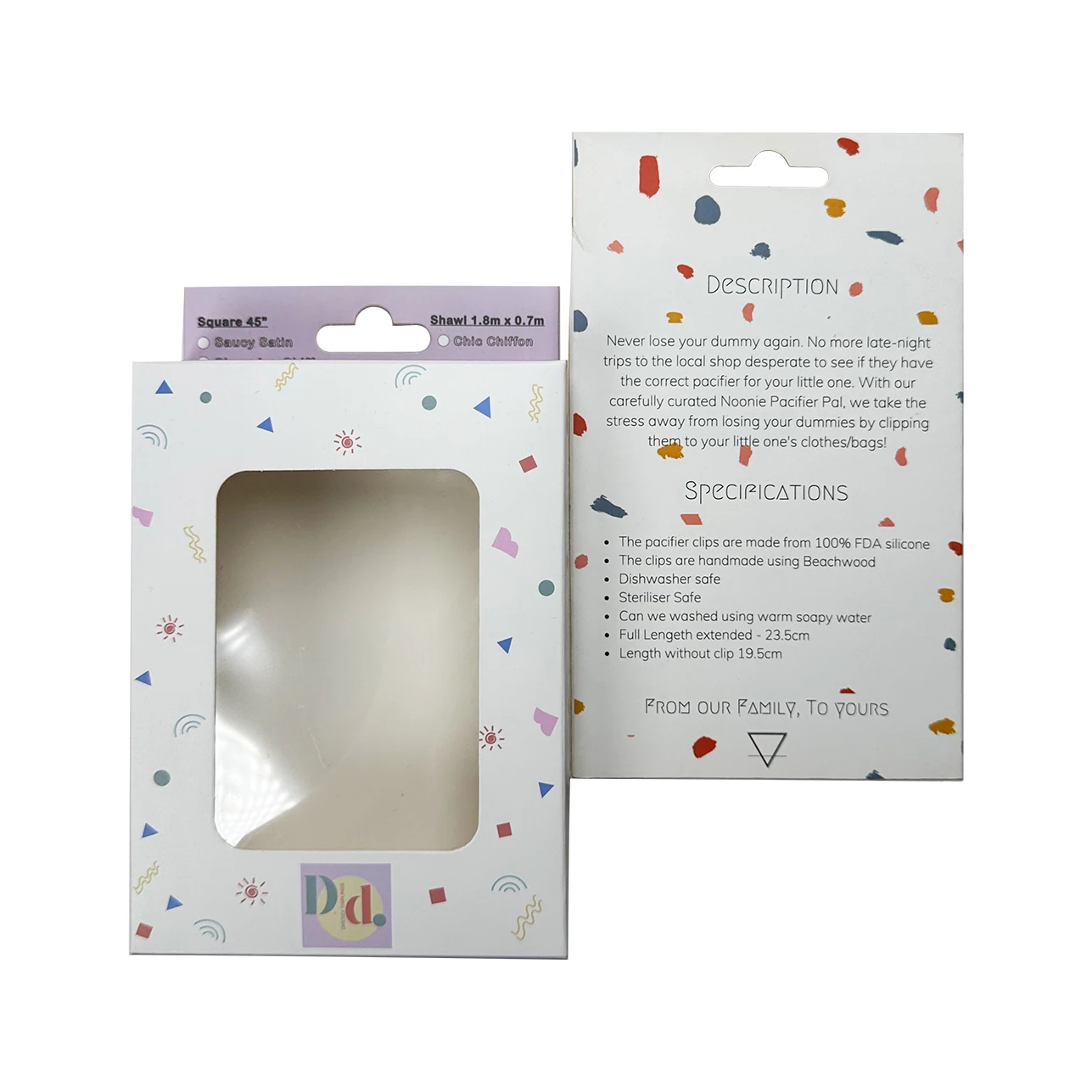 Recyclable Clear PET PVC Window Custom Logo Printing Packaging Paper Box for Teether Toys & Baby Products Packaging