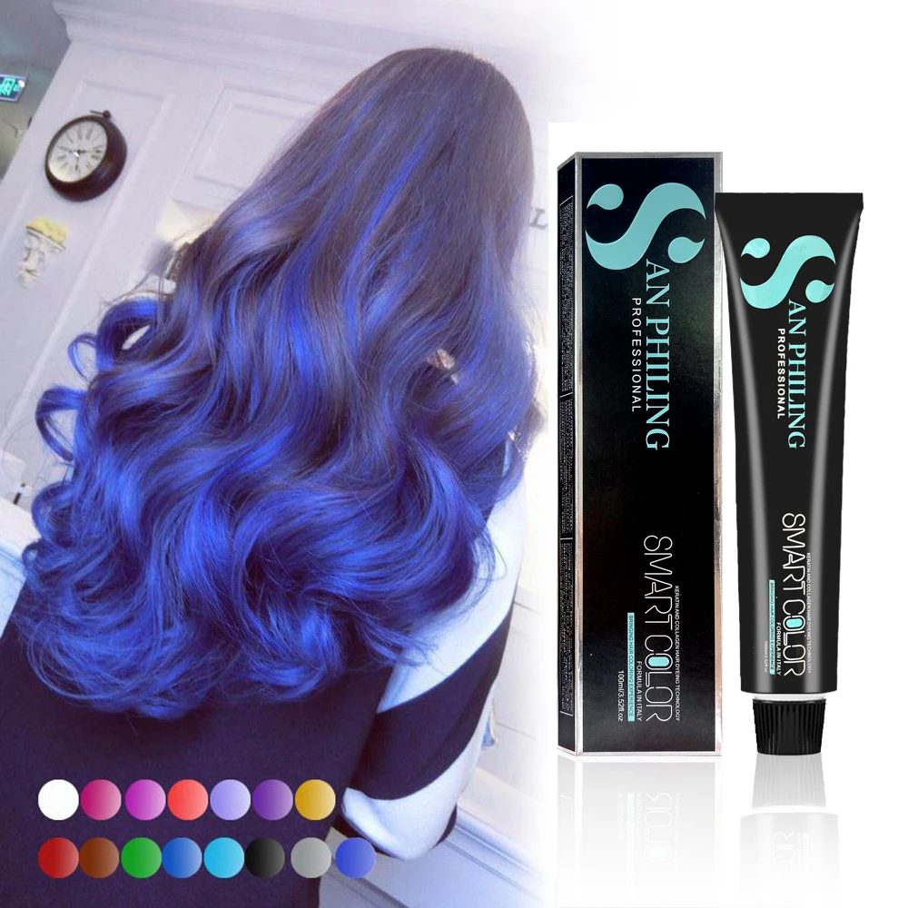 private label professional and permanent hair dye low ammonium hair color cream