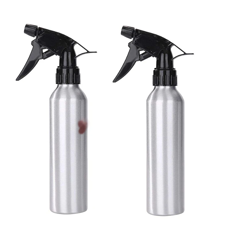Oem Manufacture Premium Refillable Empty Aluminum Oil Bottle With Pump 30ml - 200ml