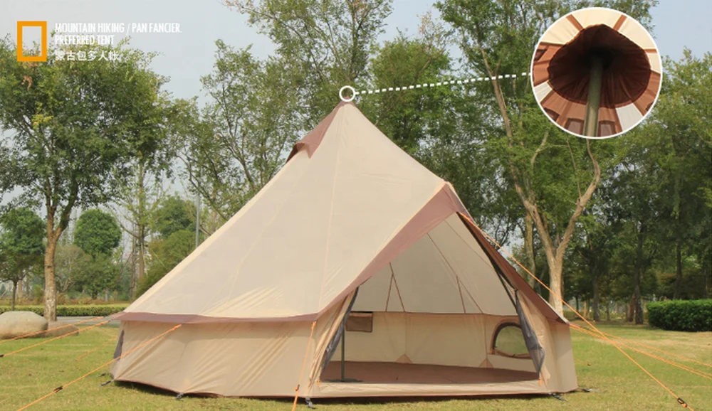 outdoor cotton waterproof canvas bell tent for sale
