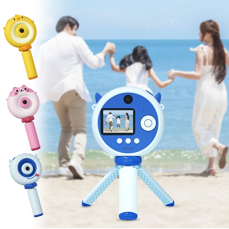 Dropship S8 Handheld Tripod Camera Kid Digital Camera Cute Cartoon Smart Focus Camera Children Educational Toy