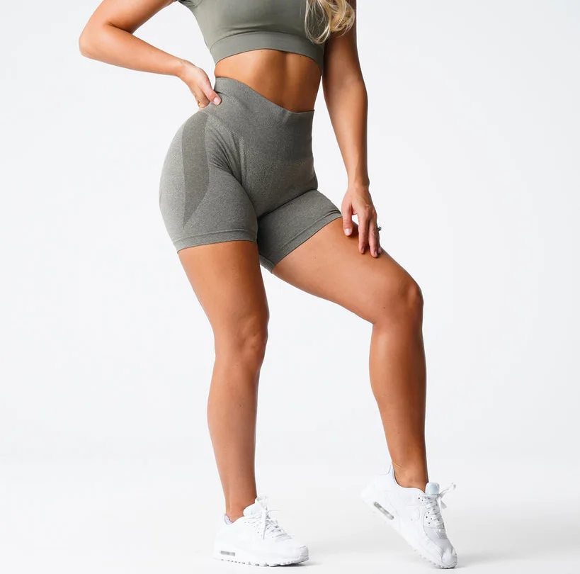 top quality tummy control fitness wear custom gym clothing high waist running seamless shorts