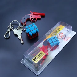 metal Fashion Golden Grade Helmet Backpack Frying Pan Charm Pendant Souvenir Eat Chicken Keychain