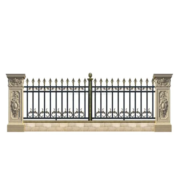 Newly decorative aluminium fence home modern cheap fence gate Popular Philippines gate fences