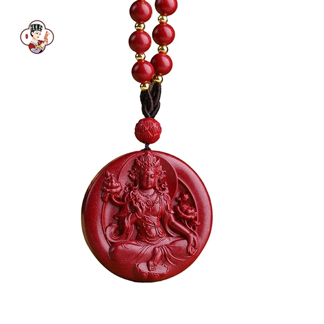 Best Friends Friendship Necklace God of Wealth Buddha Pendant With Purple Exquisite Carving Gem Costume Necklace Jewelry