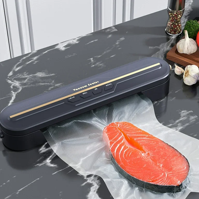 Vacuum Food Preservation Sealer with Liquid Crystal Display Automatic Sealing Machine for Food Storage