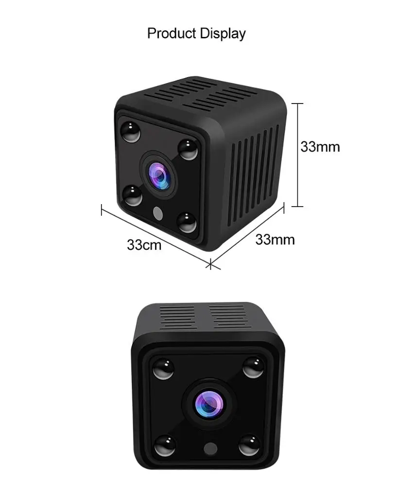 Best 1080P Mini Camera Wifi Indoor Nanny Camera with Night Vision