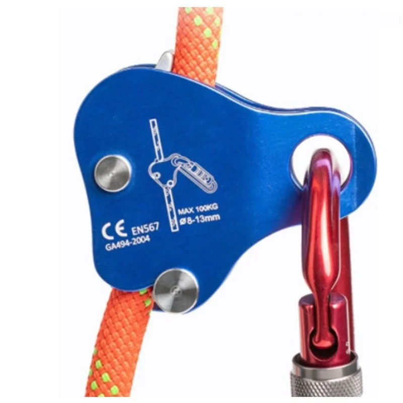 ANT5PPE Self-Locking Rescue Climbing Rope Grip Fall Protection Belay Device Ascender Arborist Tree Climbing Safety Devices
