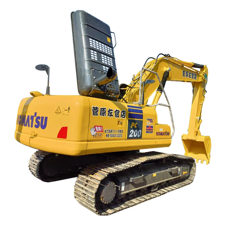Подержанный pc200-8mo гусеничный экскаватор Komatsu pc200 pc200-8n1 в Шанхае