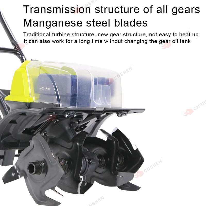 Double 40V Li-ion battery powerful multi-function agriculture and garden mini loosening tiller cultivator