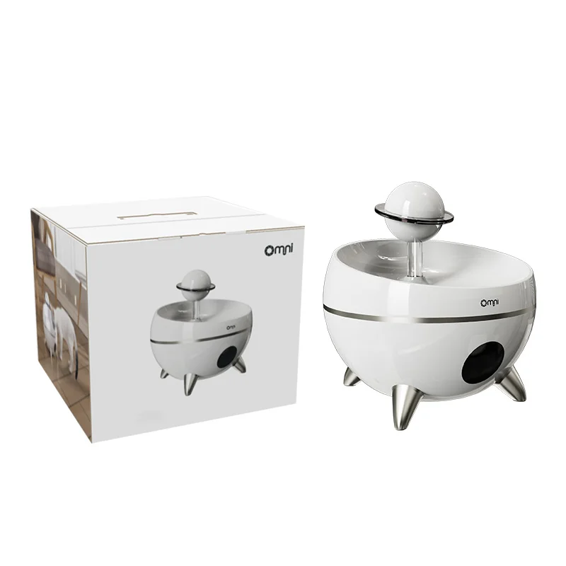 Runs ultra quietly replacement filter pet drinking anti-gravity food and water pump led cat fountain