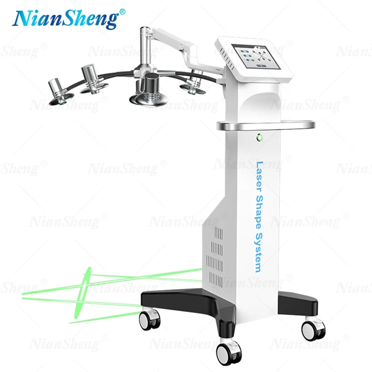 Non-invasive  6D Lipo Laser 635nm 532nm Weight Loss Green Light Therapy cryo cold Laser Body Shape Slimming System Machine