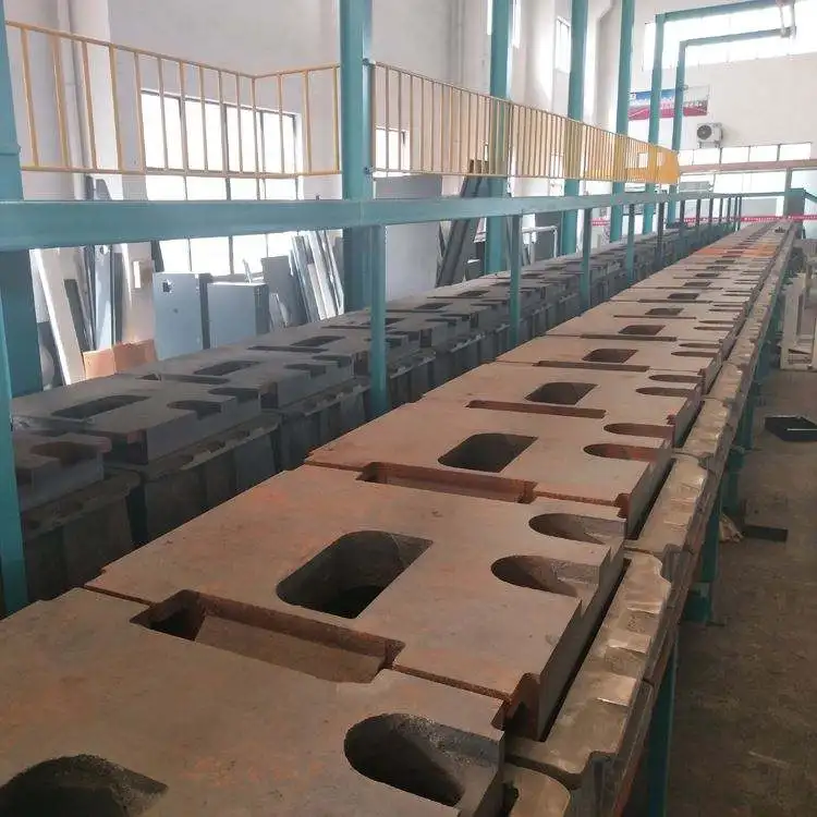 Automatic sand casting molding machine production line for green sand clay sand