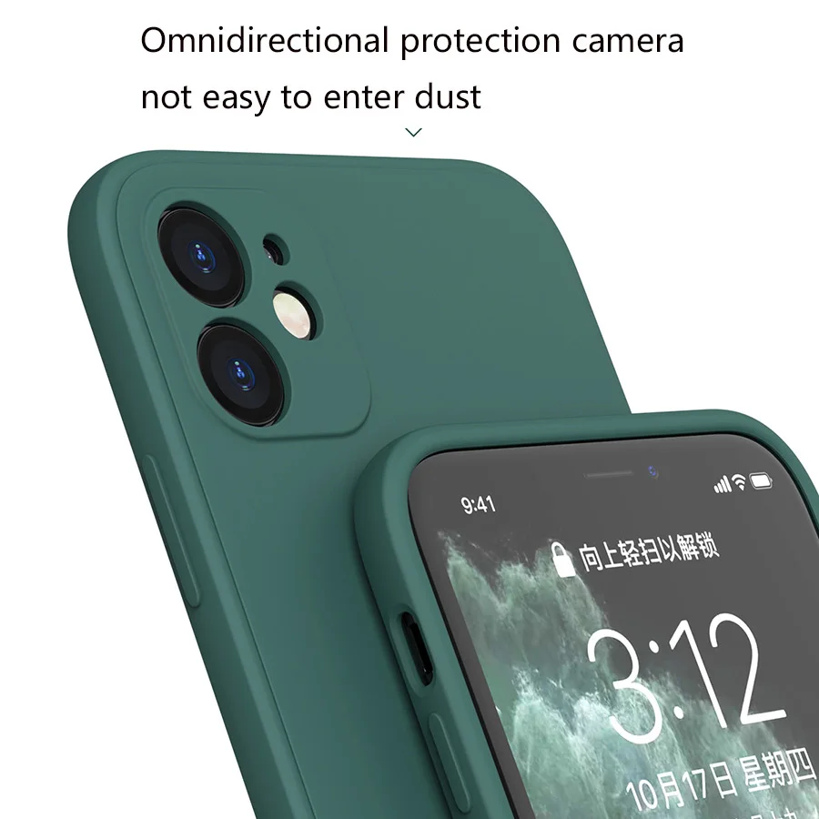 Оригинальный заводской мягкий чехол из жидкого силикона для iPhone 13 Pro Max телефона с индивидуальным логотипом мобильного 12