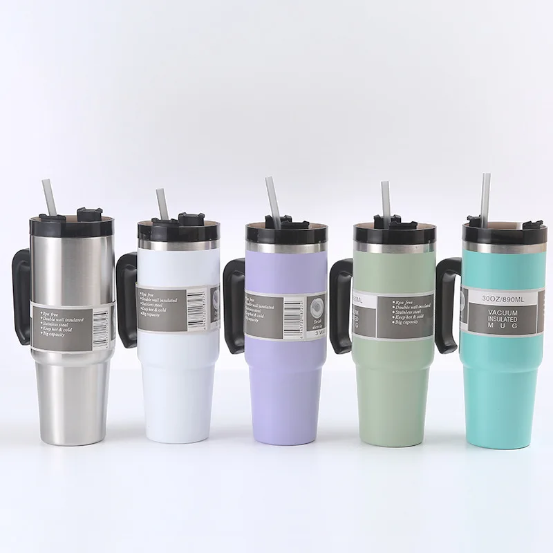 304 stainless steel car 40oz yeticool magnetic slide lid tumblers cup powder coated water bottle cup with lid and straw