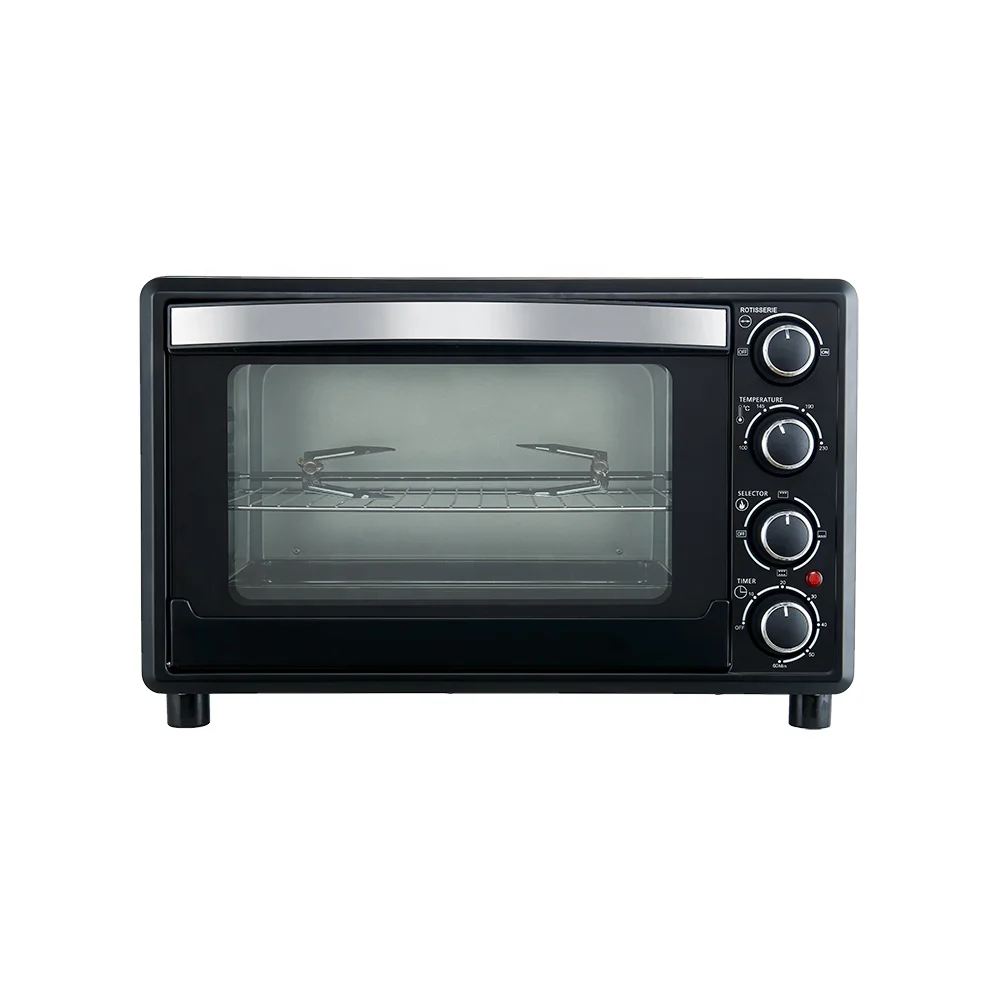 CE сертифицированный 23L 60 минут таймером с кольцами и 4 шага переключатель нагревательный элемент из нержавеющей стали Настольный Электрический духовой шкаф на газовом