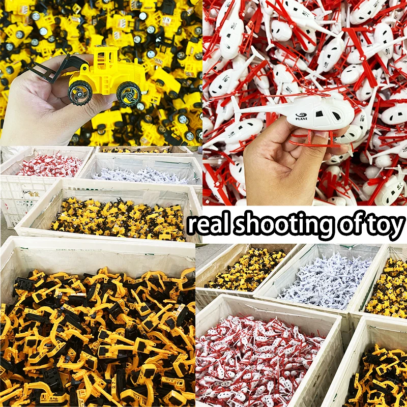 Engineering Vehicle Toy Model Plane Aircraft And Helicopter Toy Excavator Car Model Set Plastic Toy Car For Children